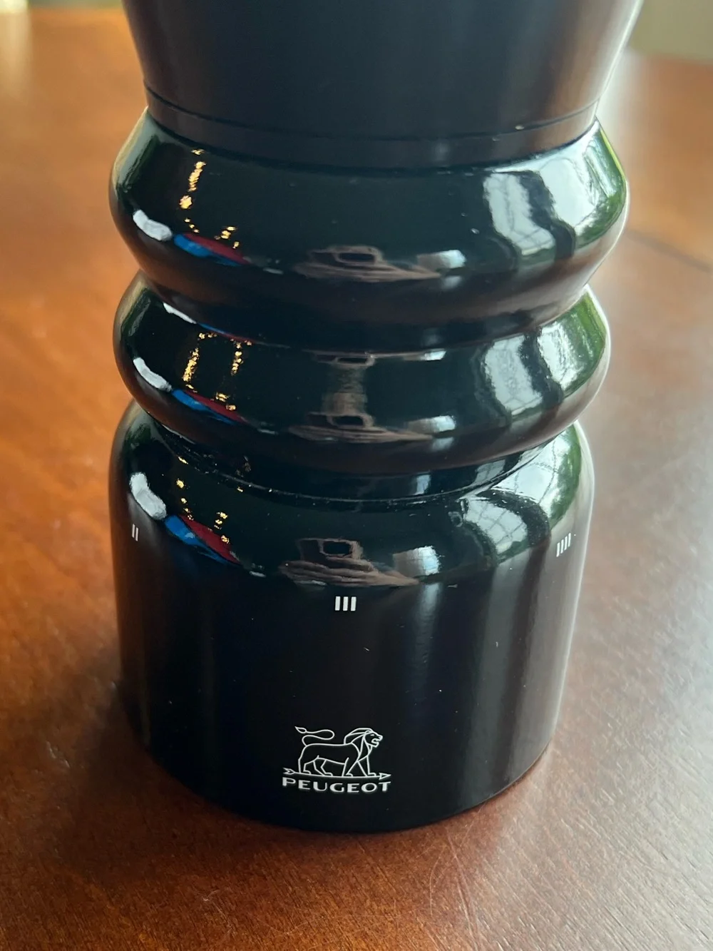Peugeot Paris U'Select Pepper Mill, 13.35 total Inches tall, Black Lacquer